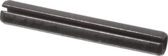 Value Collection - 2mm Diam x 16mm Long Slotted Spring Pin - Grade 1070-1080 Steel, Plain Finish - Industrial Tool & Supply
