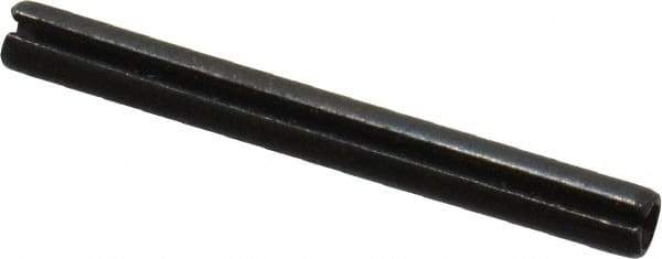 Value Collection - 2mm Diam x 20mm Long Slotted Spring Pin - Grade 1070-1080 Steel, Plain Finish - Industrial Tool & Supply