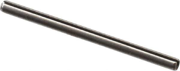 Value Collection - 2mm Diam x 30mm Long Slotted Spring Pin - Grade 1070-1080 Steel, Plain Finish - Industrial Tool & Supply