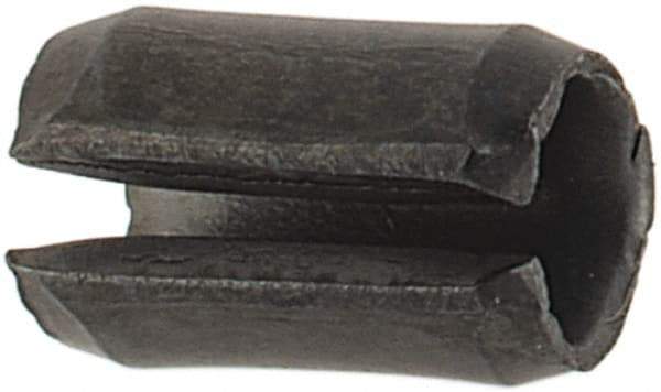 Value Collection - 2.5mm Diam x 4mm Long Slotted Spring Pin - Grade 1070-1080 Steel, Plain Finish - Industrial Tool & Supply