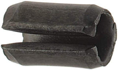 Value Collection - 2.5mm Diam x 4mm Long Slotted Spring Pin - Grade 1070-1080 Steel, Plain Finish - Industrial Tool & Supply
