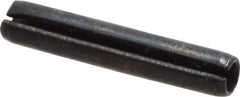 Value Collection - 2.5mm Diam x 14mm Long Slotted Spring Pin - Grade 1070-1080 Steel, Plain Finish - Industrial Tool & Supply