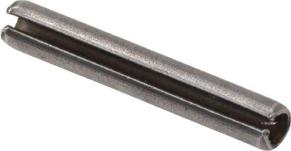 Value Collection - 2.5mm Diam x 16mm Long Slotted Spring Pin - Grade 1070-1080 Steel, Plain Finish - Industrial Tool & Supply