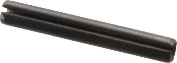 Value Collection - 2.5mm Diam x 18mm Long Slotted Spring Pin - Grade 1070-1080 Steel, Plain Finish - Industrial Tool & Supply