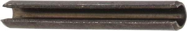 Value Collection - 2.5mm Diam x 20mm Long Slotted Spring Pin - Grade 1070-1080 Steel, Plain Finish - Industrial Tool & Supply
