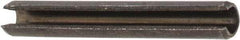 Value Collection - 2.5mm Diam x 20mm Long Slotted Spring Pin - Grade 1070-1080 Steel, Plain Finish - Industrial Tool & Supply