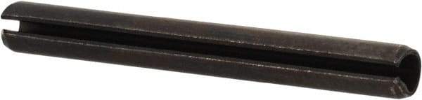 Value Collection - 2.5mm Diam x 22mm Long Slotted Spring Pin - Grade 1070-1080 Steel, Plain Finish - Industrial Tool & Supply