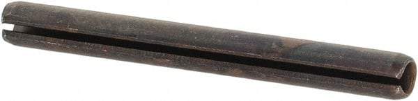 Value Collection - 2.5mm Diam x 24mm Long Slotted Spring Pin - Grade 1070-1080 Steel, Plain Finish - Industrial Tool & Supply