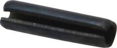 Value Collection - 3mm Diam x 12mm Long Slotted Spring Pin - Grade 1070-1080 Steel, Plain Finish - Industrial Tool & Supply