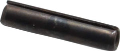 Value Collection - 3mm Diam x 14mm Long Slotted Spring Pin - Grade 1070-1080 Steel, Plain Finish - Industrial Tool & Supply