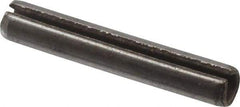 Value Collection - 3mm Diam x 18mm Long Slotted Spring Pin - Grade 1070-1080 Steel, Plain Finish - Industrial Tool & Supply