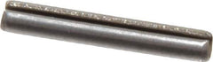 Value Collection - 3mm Diam x 20mm Long Slotted Spring Pin - Grade 1070-1080 Steel, Plain Finish - Industrial Tool & Supply