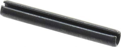 Value Collection - 3mm Diam x 22mm Long Slotted Spring Pin - Grade 1070-1080 Steel, Plain Finish - Industrial Tool & Supply