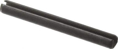 Value Collection - 3mm Diam x 26mm Long Slotted Spring Pin - Grade 1070-1080 Steel, Plain Finish - Industrial Tool & Supply