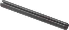 Value Collection - 3mm Diam x 30mm Long Slotted Spring Pin - Grade 1070-1080 Steel, Plain Finish - Industrial Tool & Supply