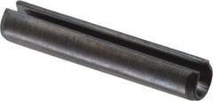 Value Collection - 3.5mm Diam x 20mm Long Slotted Spring Pin - Grade 1070-1080 Steel, Plain Finish - Industrial Tool & Supply