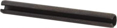 Value Collection - 3.5mm Diam x 32mm Long Slotted Spring Pin - Grade 1070-1080 Steel, Plain Finish - Industrial Tool & Supply