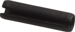 Value Collection - 4mm Diam x 16mm Long Slotted Spring Pin - Grade 1070-1080 Steel, Plain Finish - Industrial Tool & Supply