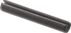 Value Collection - 4mm Diam x 26mm Long Slotted Spring Pin - Grade 1070-1080 Steel, Plain Finish - Industrial Tool & Supply