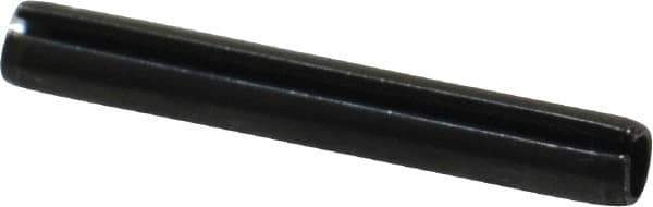 Value Collection - 4mm Diam x 30mm Long Slotted Spring Pin - Grade 1070-1080 Steel, Plain Finish - Industrial Tool & Supply