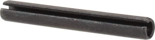 Value Collection - 4mm Diam x 32mm Long Slotted Spring Pin - Grade 1070-1080 Steel, Plain Finish - Industrial Tool & Supply
