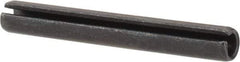 Value Collection - 4mm Diam x 32mm Long Slotted Spring Pin - Grade 1070-1080 Steel, Plain Finish - Industrial Tool & Supply