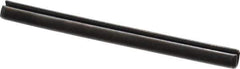 Value Collection - 4mm Diam x 50mm Long Slotted Spring Pin - Grade 1070-1080 Steel, Plain Finish - Industrial Tool & Supply
