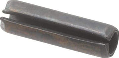 Value Collection - 5mm Diam x 18mm Long Slotted Spring Pin - Grade 1070-1080 Steel, Plain Finish - Industrial Tool & Supply