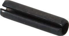 Value Collection - 5mm Diam x 20mm Long Slotted Spring Pin - Grade 1070-1080 Steel, Plain Finish - Industrial Tool & Supply