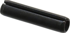 Value Collection - 5mm Diam x 22mm Long Slotted Spring Pin - Grade 1070-1080 Steel, Plain Finish - Industrial Tool & Supply