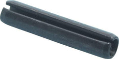 Value Collection - 5mm Diam x 24mm Long Slotted Spring Pin - Grade 1070-1080 Steel, Plain Finish - Industrial Tool & Supply