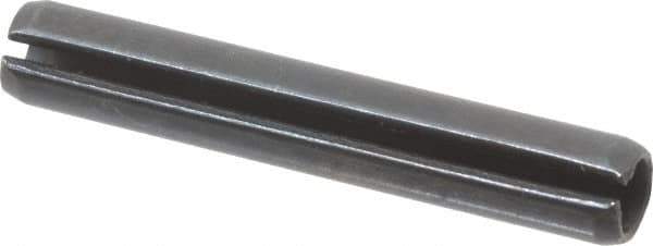 Value Collection - 5mm Diam x 32mm Long Slotted Spring Pin - Grade 1070-1080 Steel, Plain Finish - Industrial Tool & Supply