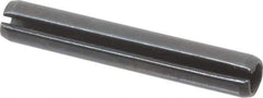 Value Collection - 5mm Diam x 32mm Long Slotted Spring Pin - Grade 1070-1080 Steel, Plain Finish - Industrial Tool & Supply