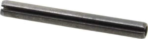 Value Collection - 5mm Diam x 45mm Long Slotted Spring Pin - Grade 1070-1080 Steel, Plain Finish - Industrial Tool & Supply