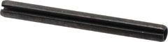 Value Collection - 5mm Diam x 50mm Long Slotted Spring Pin - Grade 1070-1080 Steel, Plain Finish - Industrial Tool & Supply