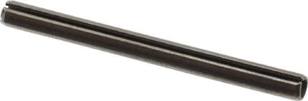 Value Collection - 5mm Diam x 60mm Long Slotted Spring Pin - Grade 1070-1080 Steel, Plain Finish - Industrial Tool & Supply