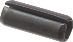 Value Collection - 6mm Diam x 16mm Long Slotted Spring Pin - Grade 1070-1080 Steel, Plain Finish - Industrial Tool & Supply