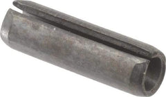 Value Collection - 6mm Diam x 20mm Long Slotted Spring Pin - Grade 1070-1080 Steel, Plain Finish - Industrial Tool & Supply