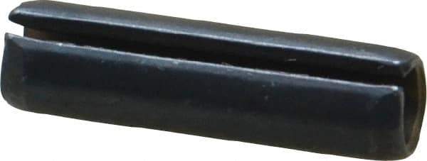 Value Collection - 6mm Diam x 22mm Long Slotted Spring Pin - Grade 1070-1080 Steel, Plain Finish - Industrial Tool & Supply