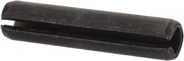 Value Collection - 6mm Diam x 28mm Long Slotted Spring Pin - Grade 1070-1080 Steel, Plain Finish - Industrial Tool & Supply