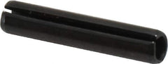 Value Collection - 6mm Diam x 30mm Long Slotted Spring Pin - Grade 1070-1080 Steel, Plain Finish - Industrial Tool & Supply