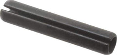 Value Collection - 6mm Diam x 32mm Long Slotted Spring Pin - Grade 1070-1080 Steel, Plain Finish - Industrial Tool & Supply
