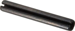 Value Collection - 6mm Diam x 40mm Long Slotted Spring Pin - Grade 1070-1080 Steel, Plain Finish - Industrial Tool & Supply