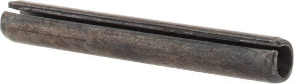 Value Collection - 6mm Diam x 45mm Long Slotted Spring Pin - Grade 1070-1080 Steel, Plain Finish - Industrial Tool & Supply