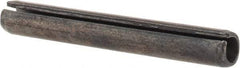 Value Collection - 6mm Diam x 45mm Long Slotted Spring Pin - Grade 1070-1080 Steel, Plain Finish - Industrial Tool & Supply