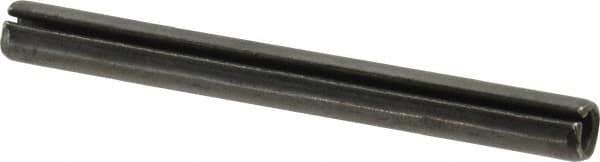 Value Collection - 6mm Diam x 60mm Long Slotted Spring Pin - Grade 1070-1080 Steel, Plain Finish - Industrial Tool & Supply