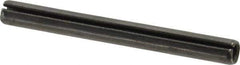 Value Collection - 6mm Diam x 60mm Long Slotted Spring Pin - Grade 1070-1080 Steel, Plain Finish - Industrial Tool & Supply