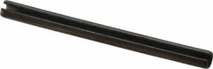 Value Collection - 6mm Diam x 80mm Long Slotted Spring Pin - Grade 1070-1080 Steel, Plain Finish - Industrial Tool & Supply