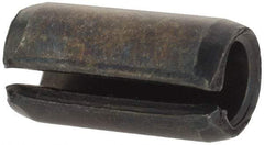 Value Collection - 8mm Diam x 16mm Long Slotted Spring Pin - Grade 1070-1080 Steel, Plain Finish - Industrial Tool & Supply