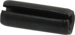 Value Collection - 8mm Diam x 22mm Long Slotted Spring Pin - Grade 1070-1080 Steel, Plain Finish - Industrial Tool & Supply
